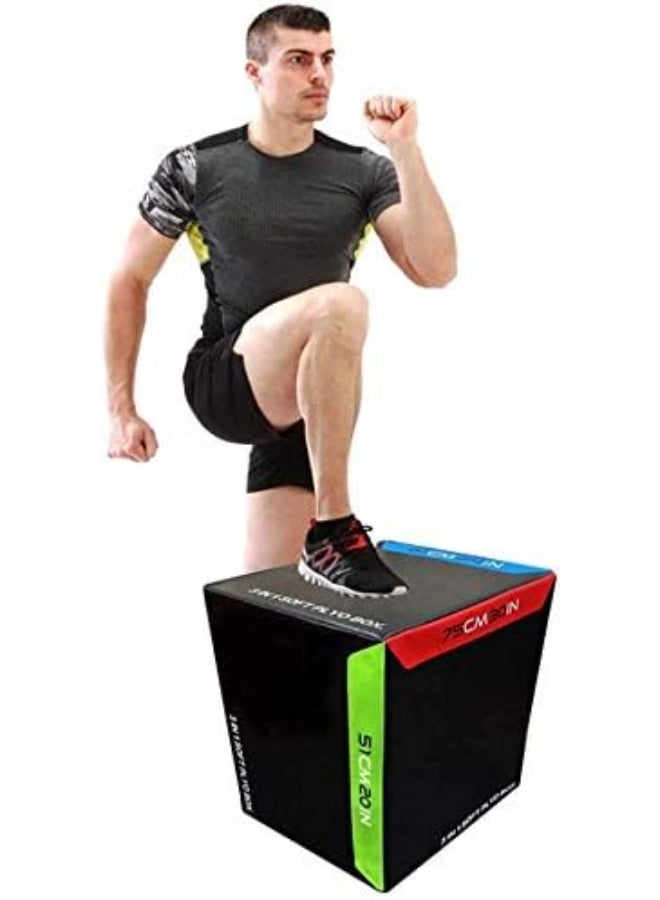 MDBuddy 3-in-1 Plyo Soft Box for Exercise | Plyo Jump Box | Strength Training and Jumping Equipment | with Multiple Dimensions - Image 3