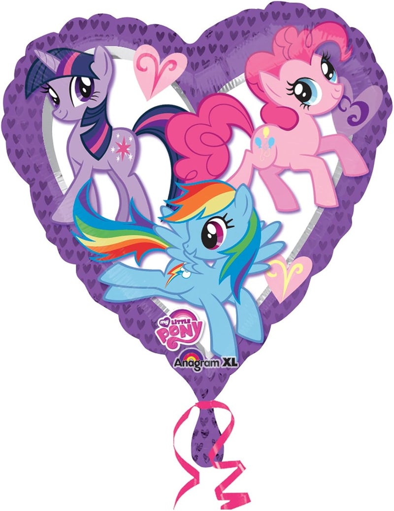 Amscan My Little Pony Heart Foil Balloon