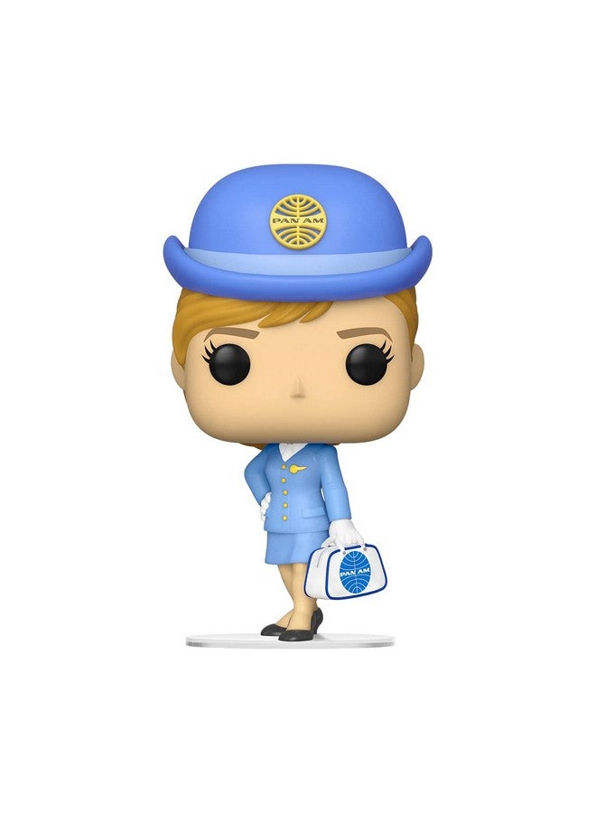 Funko Pop Pop Ad Icons: Pan Am Stewardess With White Bag Multicolor 56816 - Image 2