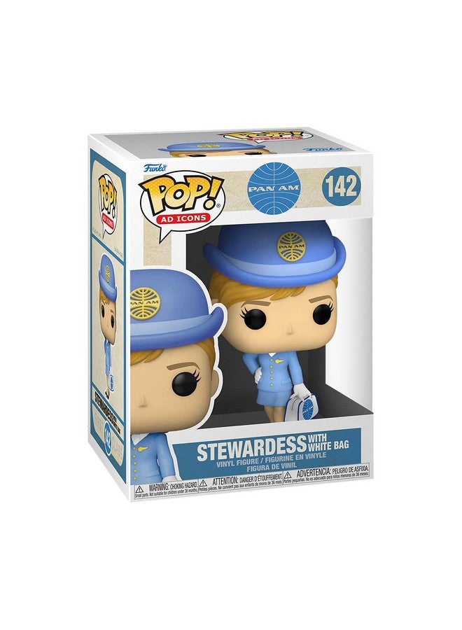 Funko Pop Pop Ad Icons: Pan Am Stewardess With White Bag Multicolor 56816 - Image 3