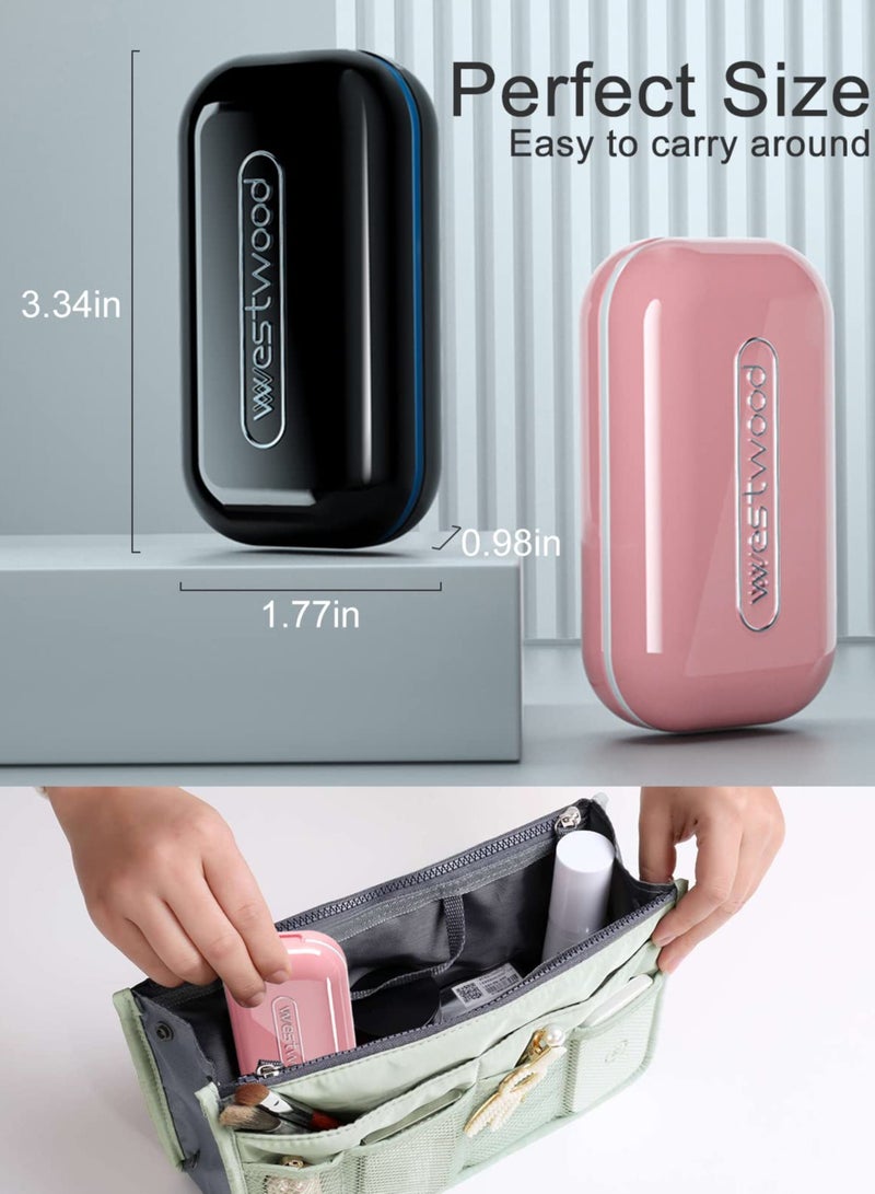 Excefore Small Pill Cutter, Pill Splitter with Pill Holder Case, Pill Cutter for Small or Large Pills, Cuts Vitamins Tablets, Portable Pill Divider Pretty Pill Crusher for Purse Pocket (1 PCS, Pink) - Image 5