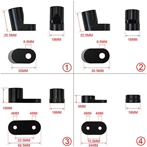 PQY Rear Wing Spoiler Riser Extender Kit Bolt-on Type Compatible with 2013+ Ford Focus ST 4Dr Hatchback 2014 2015 2016 2017 2018 Black - Image 2