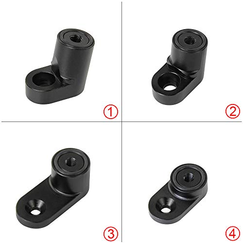 PQY Rear Wing Spoiler Riser Extender Kit Bolt-on Type Compatible with 2013+ Ford Focus ST 4Dr Hatchback 2014 2015 2016 2017 2018 Black - Image 3