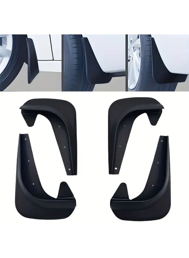 4 قطع واقيات طين للسيارات ثقيلة متينة لجميع الأحوال الجوية لتويوتا فولفو فورد هوندا - Image 2