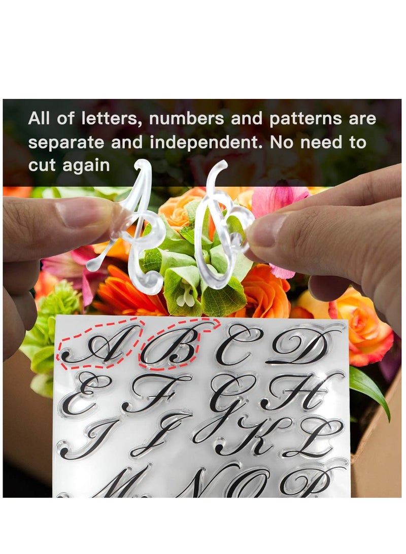 Excefore 4 Pcs Alphabet & Numbers Fondant Cake Mold DIY Cookie Stamp High Heel Sunglasses Fondant Molds for Fondant Biscuit Cake Cookie Mold Baking Tool - Image 4