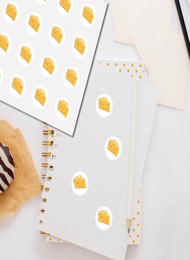 CREATCABIN 128Pcs Cheese Planner Stickers Dairy Food Helmet Sticker Decals Self-Adhesive Waterproof Sticker Round Dot Cartoon Decal Bulk Stickers for Scrapbooking Calendar Water Bottles Laptop 2.5cm - Image 4