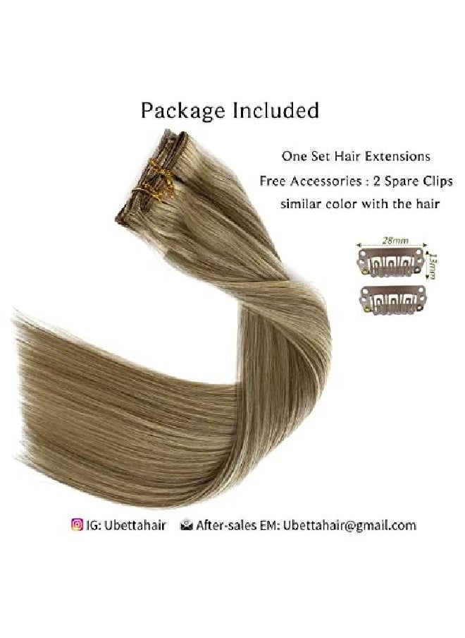 Hair Extensions Clipin Human Hairdirty Blonde To Blonde Highlights Real Hair Extensions Clip Ins 15 Inch Remy Clip In Hair Extensions 7 Pieces 70 Gram Straight Double Weft Hair Clips For Girl/Women - pzsku/ZCDA0A1DB5035BBFCE694Z/45/_/1659518455/829e5489-5e69-4908-a4fe-0e0ab676c671