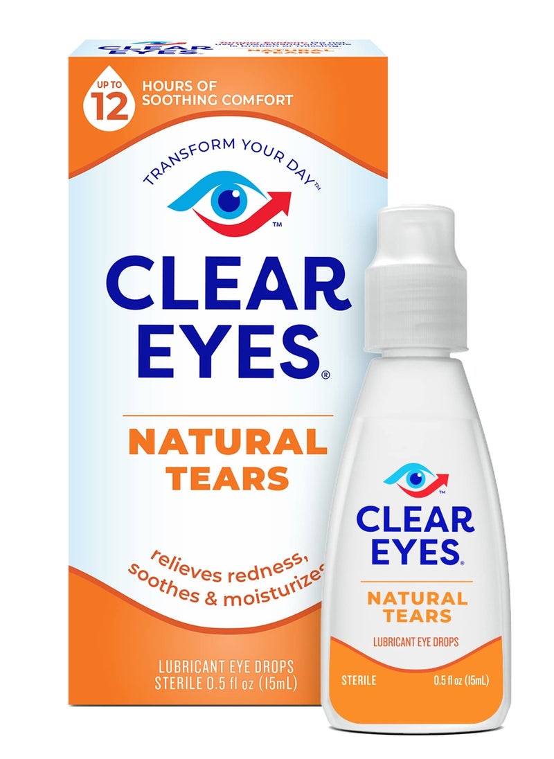 Clear Eyes Clear Eyes Natural Tears Lubricant E/D 15ml  - Image 1