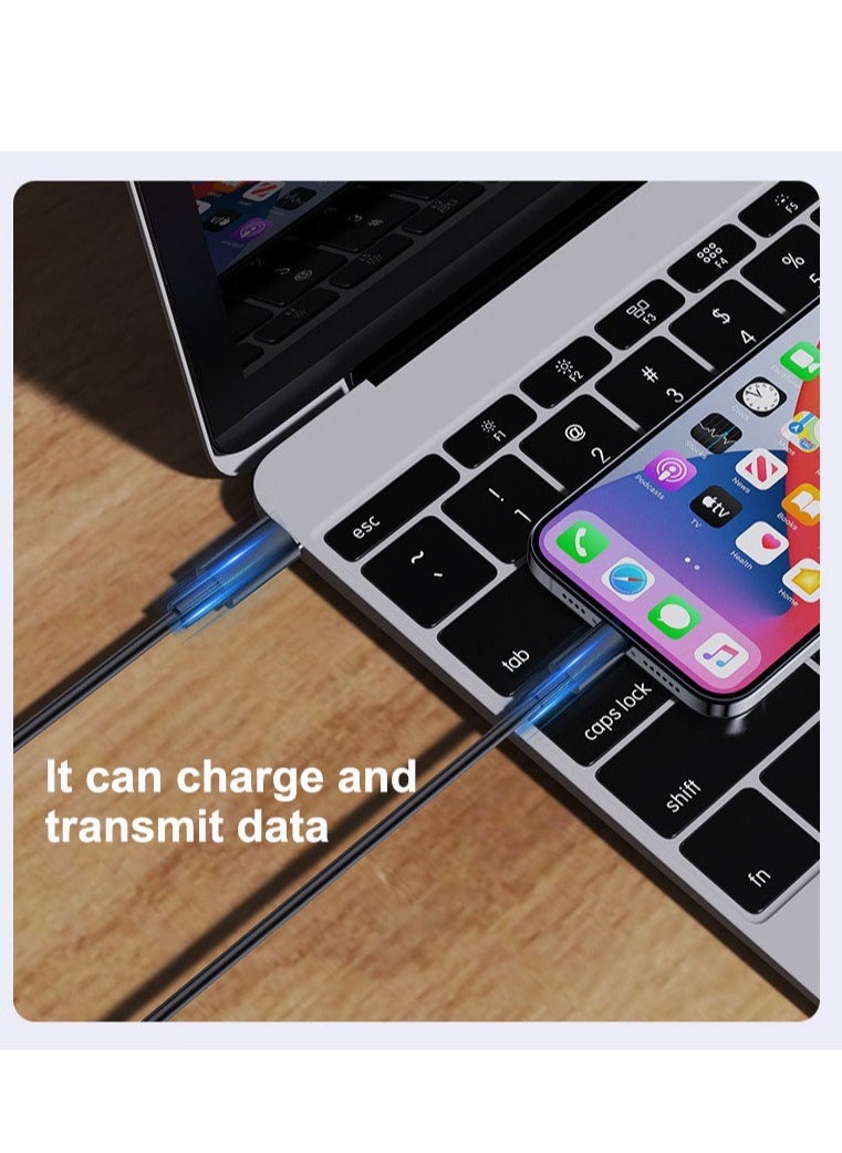Necomi USB Charging Adapter Cable Kit,USB Charging Cable Storage Box Conversion Set USB A & Type-C to Male Micro/Type-C/Lightning, Data Transfer, Card Storage, Tray Eject Pin  - Image 4