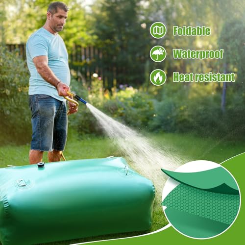 Budiwati 400 L1057 Gallon Water Storage Bladder Foldable Portable Water Bladder Tank Large Capacity Water Bag Container for Camping Truck RV Emergency Outdoor - Image 3