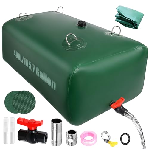 Budiwati 400 L1057 Gallon Water Storage Bladder Foldable Portable Water Bladder Tank Large Capacity Water Bag Container for Camping Truck RV Emergency Outdoor - Image 1