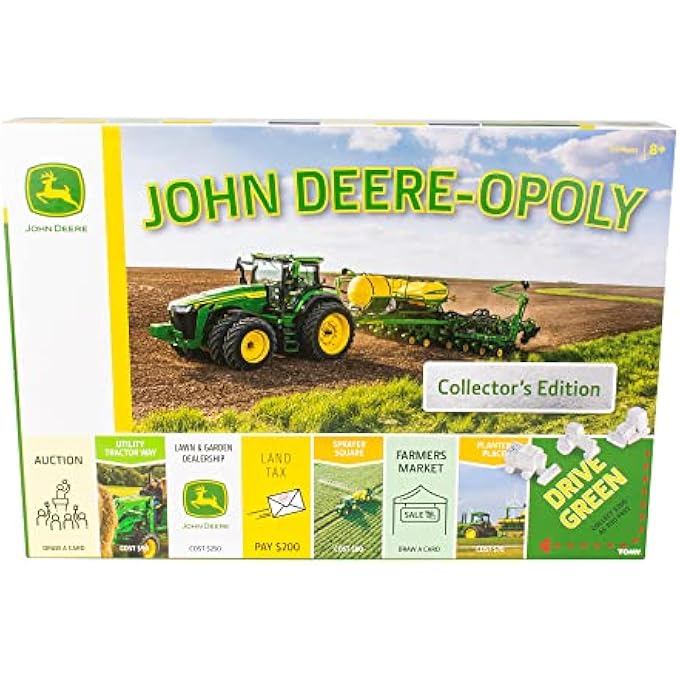 تومي John Deere Tomy -opoly - لمسة مزرعة ممتعة للعبة كلاسيكية على غرار Opoly - لعبة عائلية للأعمار من 8+ - Image 5