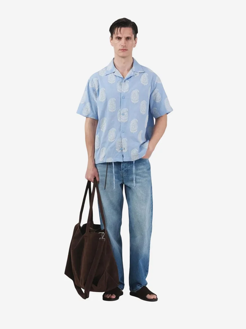 جيستو GIESTO Paisley Print Short Sleeve Shirt