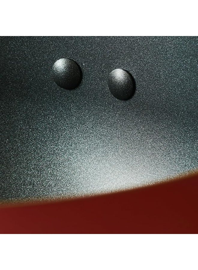ماير طقم أواني طهي من الألومنيوم غير اللاصق من Meyer Bauhaus - يتضمن قدر كاسرول ووعاء صلصة مع غطاء قابل للتبديل | طقم أواني طهي للمطبخ | مناسب لمواقد الحث الحراري (Induction) | مقاس 24 سم، لون أحمر - Image 2