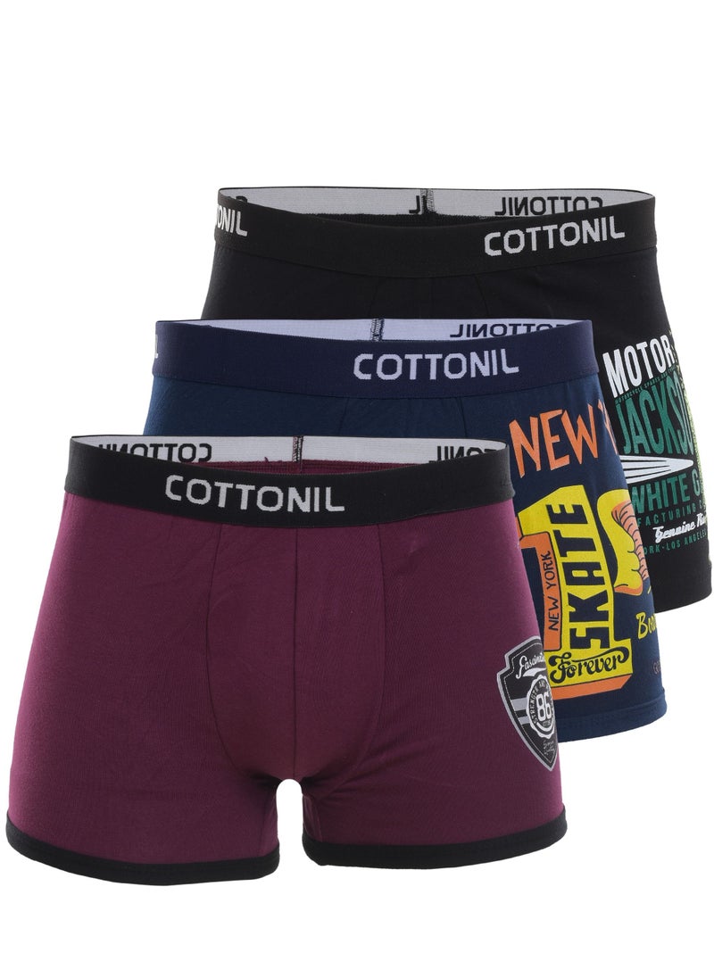 COTTONIL - Bundle Of Three Unique Printed Boxers - Image 1