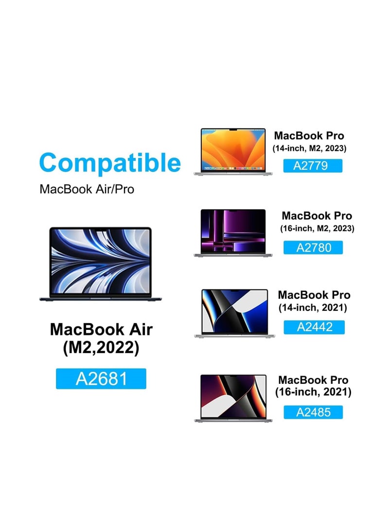 Ntech كابل شحن NTECH USB C إلى MagSafe 3 من Apple، سلك شحن متوافق مع MacBook Air (M2، 2022) وMacBook Pro (14 بوصة، M2، 2023)، وPro (16 بوصة، M2، 2023)، وPro (14 بوصة، 2021) بطول 6.6 قدم/2 متر - Image 2