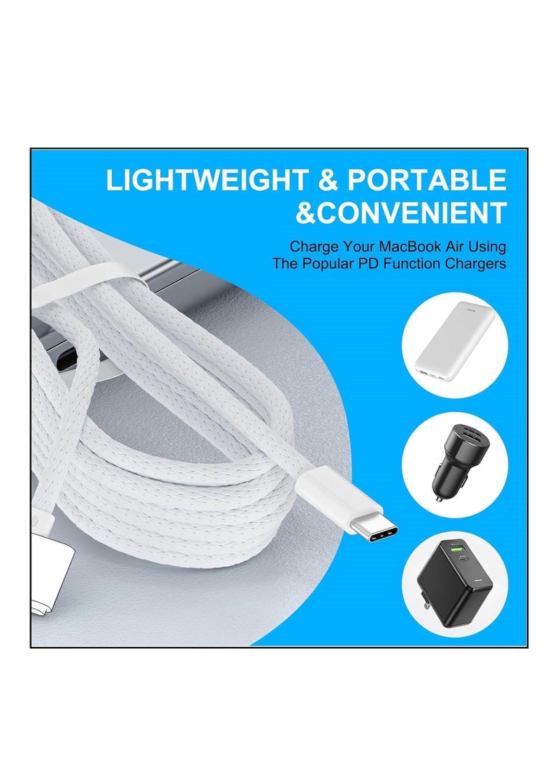 Ntech كابل شحن NTECH USB C إلى MagSafe 3 من Apple، سلك شحن متوافق مع MacBook Air (M2، 2022) وMacBook Pro (14 بوصة، M2، 2023)، وPro (16 بوصة، M2، 2023)، وPro (14 بوصة، 2021) بطول 6.6 قدم/2 متر - Image 3
