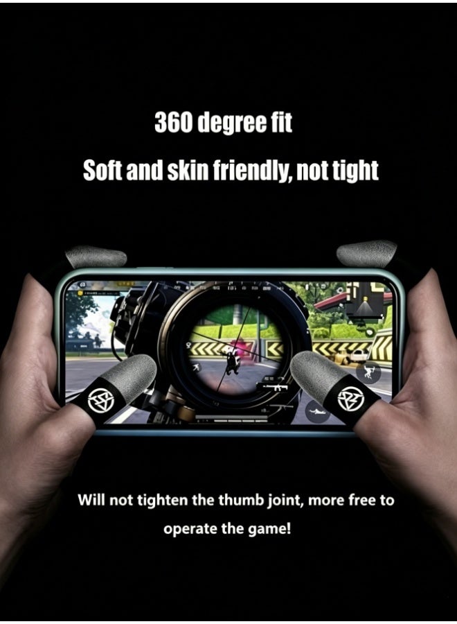 Hirospace 2 Pair Mobile Game Touch Screen Finger Sleeve Super Highly Sensitive Feelers Smooth Operation Sweat Absorbing Odorless Breathable Seamless Finger Sleeve For Pubg And Much Other Games Play - Image 3