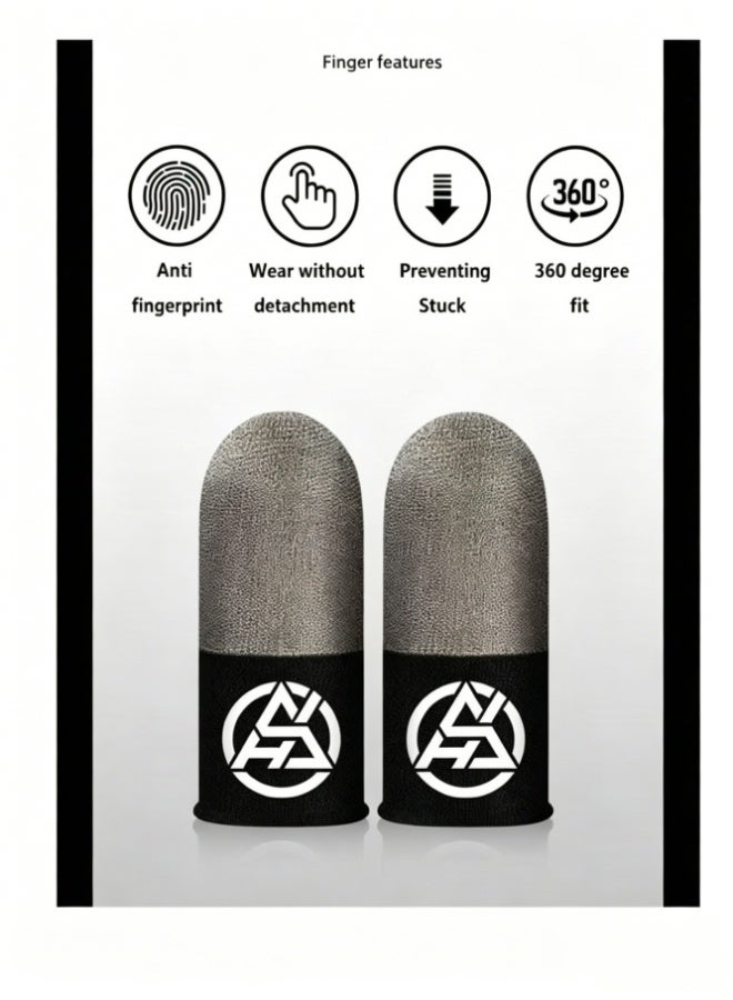 Hirospace 2 Pair Mobile Game Touch Screen Finger Sleeve Super Highly Sensitive Feelers Smooth Operation Sweat Absorbing Odorless Breathable Seamless Finger Sleeve For Pubg And Much Other Games Play - Image 4