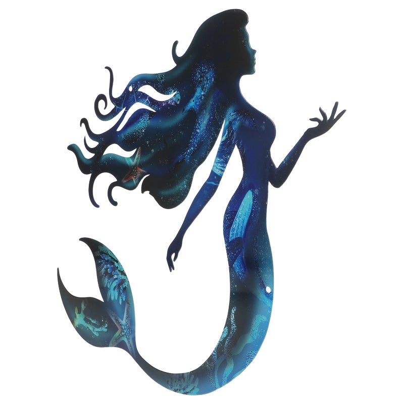 Mermaid Wall Decor For Indoor And Outdoor Use Garden Patio And Lawn Decoration Beautiful Mermaid Wall Art For Home - Image 4