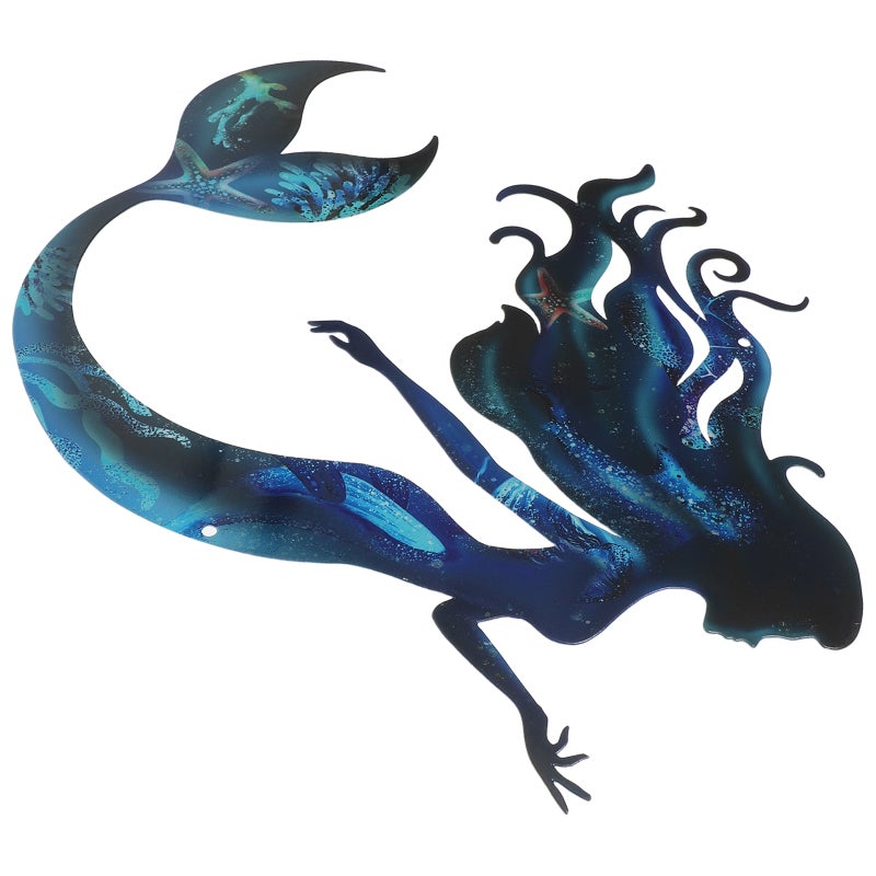 Mermaid Wall Decor For Indoor And Outdoor Use Garden Patio And Lawn Decoration Beautiful Mermaid Wall Art For Home - Image 1