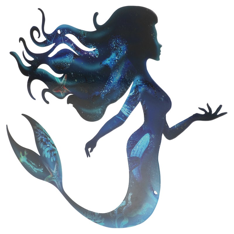 Mermaid Wall Decor For Indoor And Outdoor Use Garden Patio And Lawn Decoration Beautiful Mermaid Wall Art For Home - Image 5