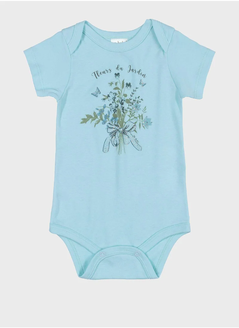 Up Baby Infant Printed Half Bodysuit