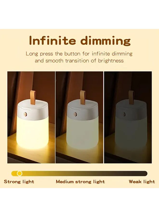 Rechargeable Portable Camping Lantern Bedside Lamp With Infinite Dimming For Bedroom Living Room Outdoor Camping Work Maintenance Emergency Use 1pc - Image 3