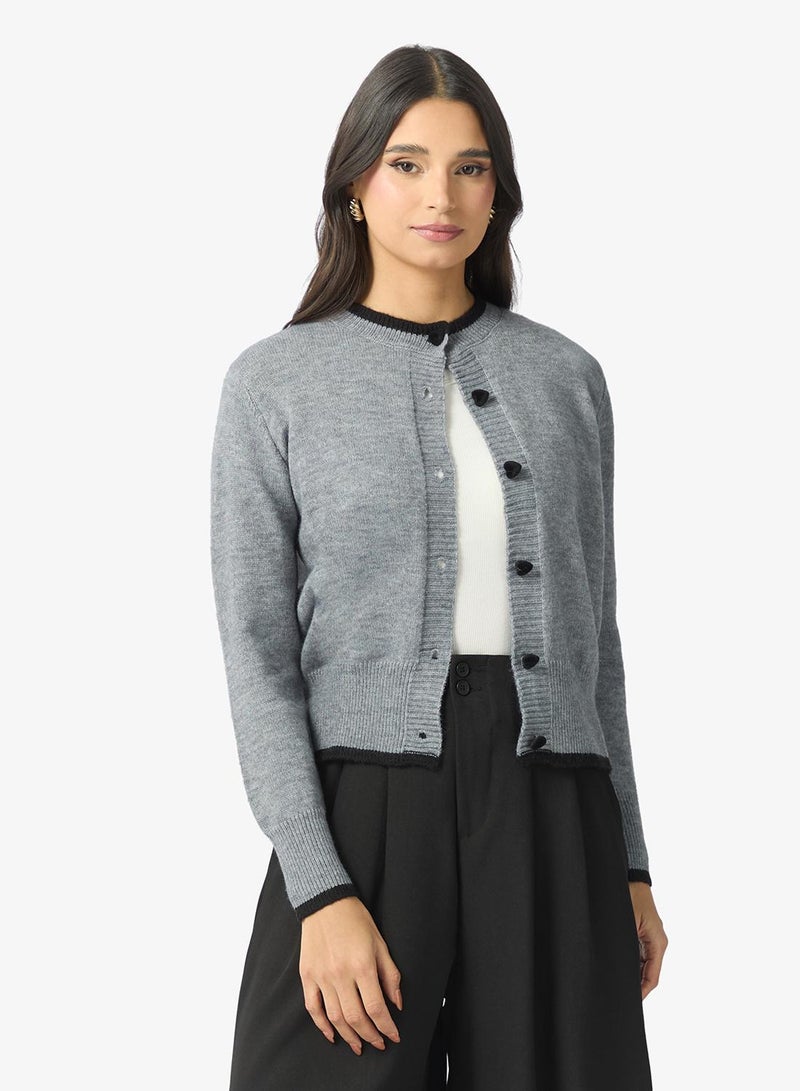 ELLA Button Down Cardigan - Image 1