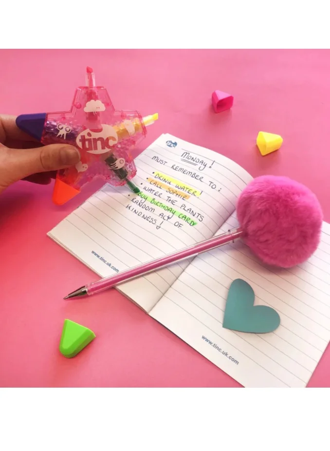 Tinc Multicolor Star Shaped Highlighters Set