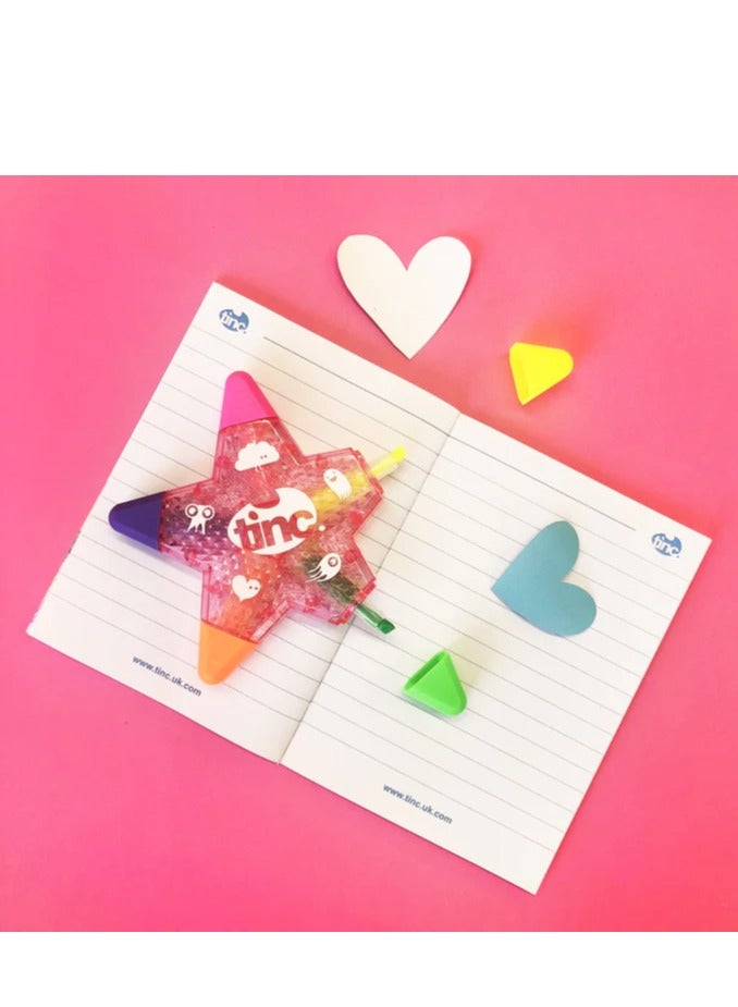 Tinc Multicolor Star Shaped Highlighters Set - Image 4