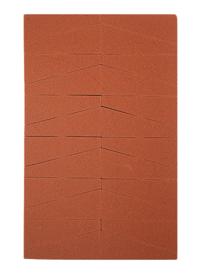 NIBEMINENT 24-Piece Dry And Wet Dual Purpose Cosmetic Sponge Set Brown - Image 1