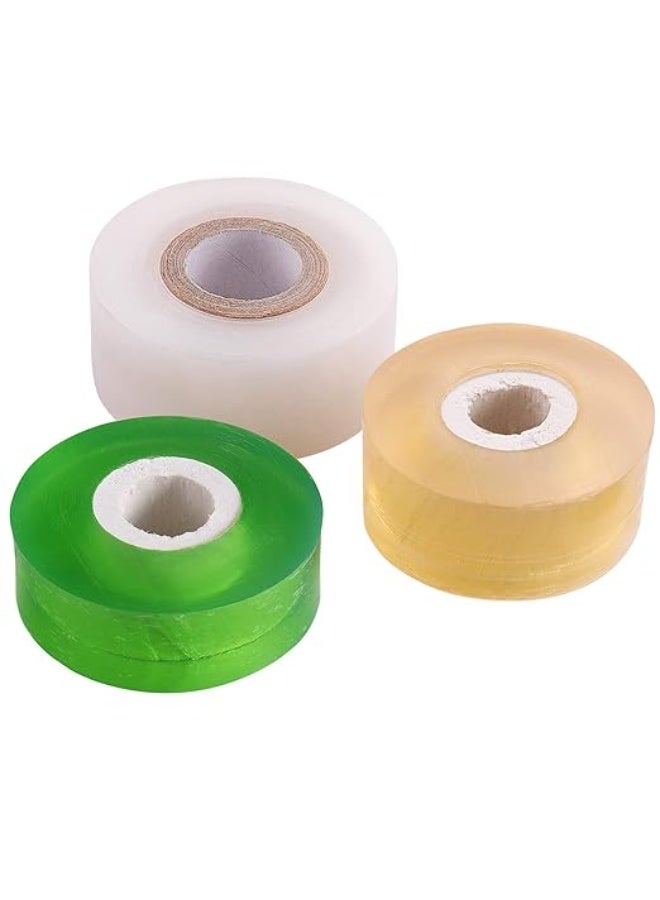 ناي شريط تطعيم لاشجار الفاكهة، 3 قطع غشاء زهور قابل للتمدد، 3 الوان مع مرونة مختلفة، شريط اصلاح النباتات - Image 1