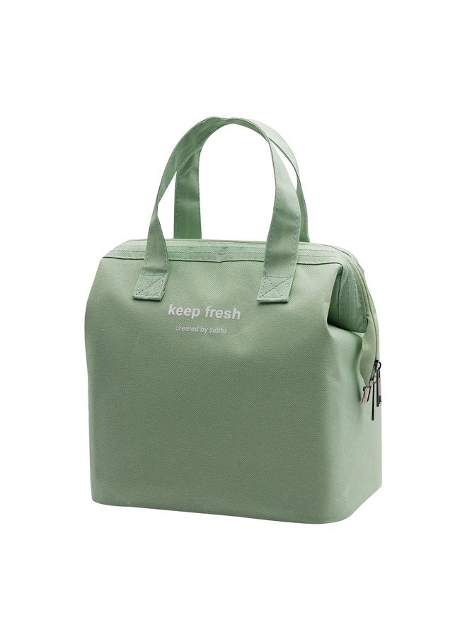 Lunch Bag, Large Capacity Reusable Insulated Lunch Container For Work/Office/Picnic/Travel. (Light Green)  - Image 1