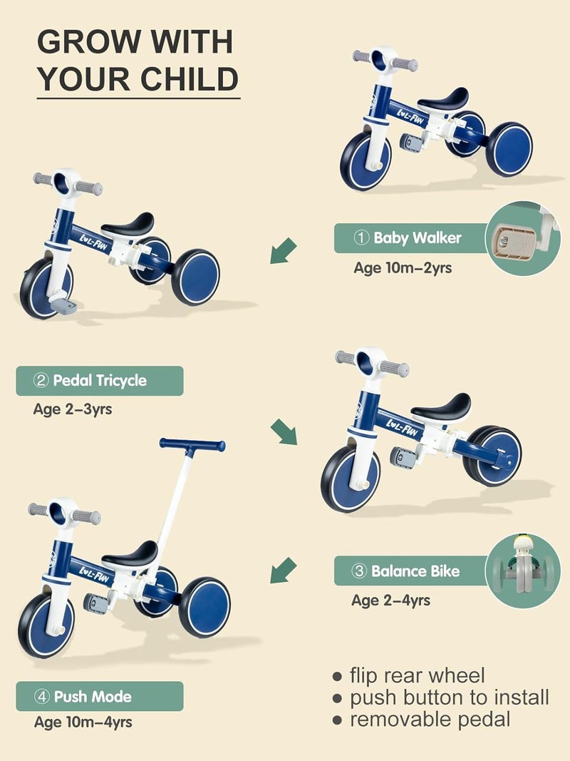 LOL-FUN 4 in 1 Toddler Balance Bike - Image 3