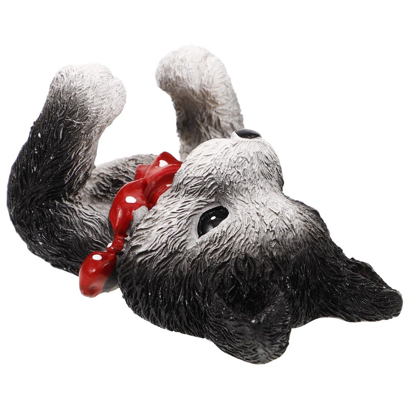 Dog Shaped Power Plug Holder Wall Hanger Resin Cord Organizer Adhesive Hook Gray - Image 2