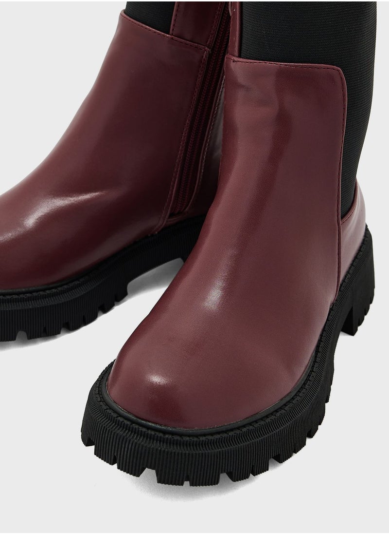 Ginger - Chunky-Sole Chelsea Boots - Image 1