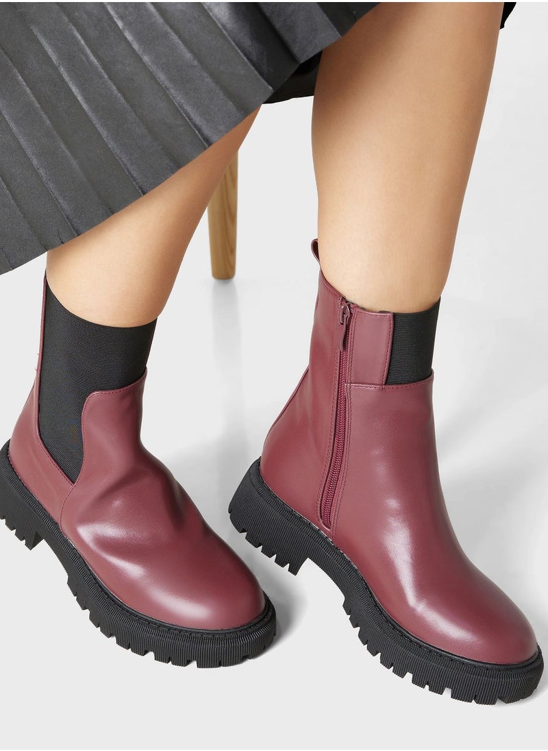 Ginger - Chunky-Sole Chelsea Boots - Image 1