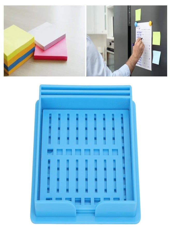 Yinhing Sticky Note Holder Compatible with Post It Notes, 3.7 x 3.6'' Sticky Pads Dispenser, with Templates, Sticky Note Dispenser, Memo Pad Organizer with Line Box Drawing Template, for Home Office - Image 4