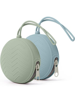 2PCS BPA-Free Silicone Pacifier Holder Case, Portable Container (Blue & Green) - pzsku/ZCDA158F975175597622BZ/45/_/1733723995/71e3238a-75ff-4c3d-8d13-50d9f871efb1