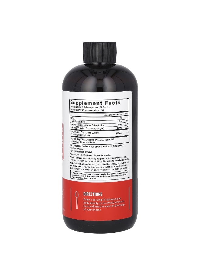 Force Factor - Force Factor, Chlorophyll Liquid, Natural Mint, 136 mg, 16 fl oz (473 ml) (136 mg per 2 Tbsp) - Image 1