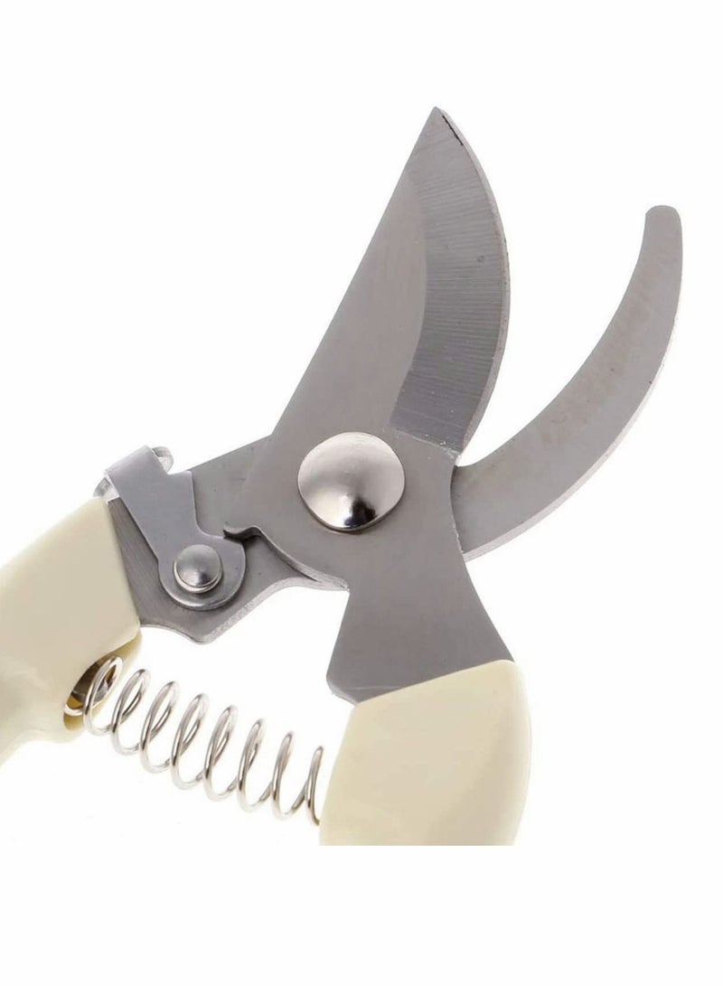 SYOSI Professional Pruning Shears, Trimming Scissors - Curved Tip, Gardening Hand Pruner Pruning Shear with Spring - Image 2
