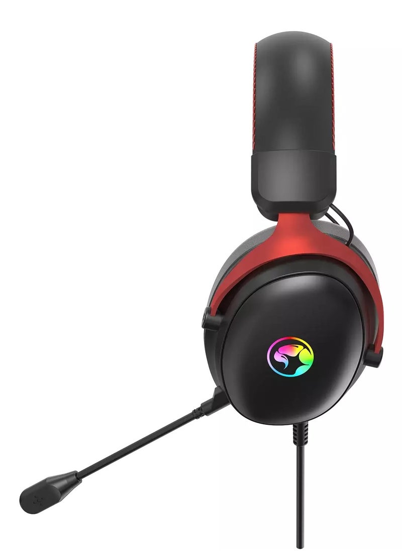 مارفو - سماعة الألعاب HG9076 Tactic X USB RGB - صوت محيطي 7.1 - Image 1