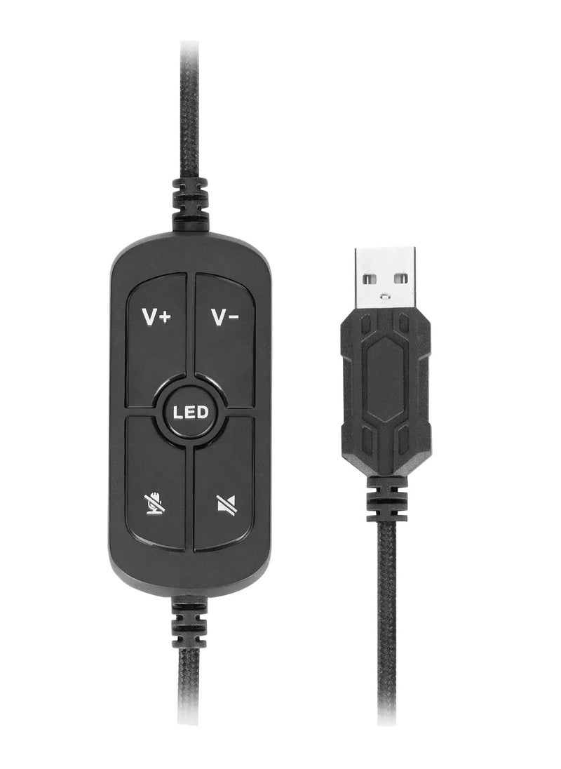 مارفو - سماعة الألعاب HG9076 Tactic X USB RGB - صوت محيطي 7.1 - Image 1