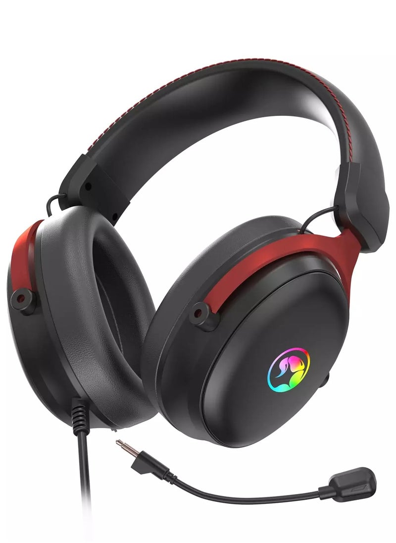 مارفو - سماعة الألعاب HG9076 Tactic X USB RGB - صوت محيطي 7.1 - Image 1