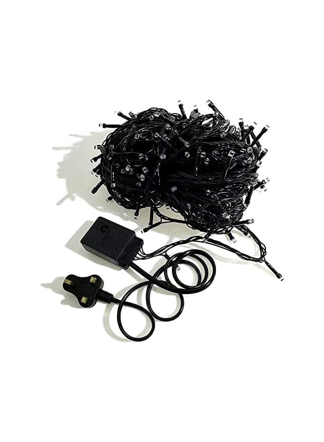 The Bros ضوء خيالي خارجي مقاوم للماء من سلك نحاسي 120 LED بطول 11 متر باللون الأصفر لتزيين أشجار عيد الميلاد والحفلات والديكور الخارجي - Image 2