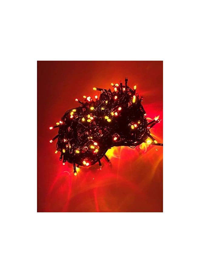 The Bros ضوء خيالي خارجي مقاوم للماء من سلك نحاسي 120 LED بطول 11 متر باللون الأصفر لتزيين أشجار عيد الميلاد والحفلات والديكور الخارجي - Image 3