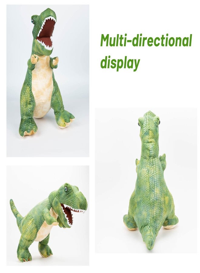 PUNP Giant Dinosaur Stuffed Animal, T Rex Plush Toy, 22'' Tyrannosaurus Stuffed Animal for Boys Kids Gifts,Green - Image 2
