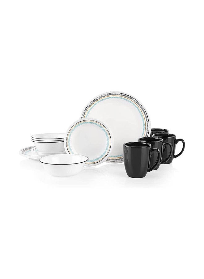 Corelle طقم أدوات مائدة بالوما من 16 قطعة  - Image 1