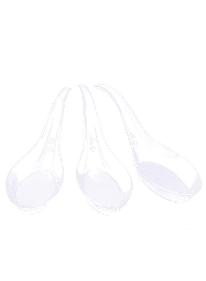 Kingrol 200 Plastic Appetizer Spoons, Disposable Tasting Spoons for Desserts, Hors d'oeuvres, Soups, Sushi, Dipping Sauces - Image 5